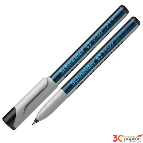 Alkoholmentes marker Schneider Maxx 220 S' 0,4mm OHP tűhegyű fekete Írószerek SCHNEIDER 112501