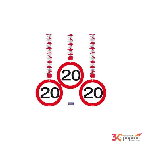 Party függő sebességkorlátozó 20-as számos