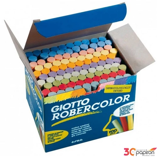 Táblakréta színes100db-os Giotto RoberColor hengeres pormentes