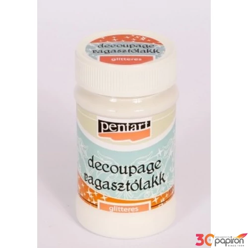 Decoupage ragasztólakk 100ml Pentart glitteres 5270