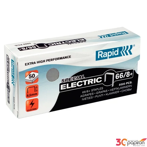 Tűzőkapocs 66/8 Rapid SUPERSTRONG 66/8, electric, horg.,5000d Rapid 1db rendelési egység ár 1db-ra