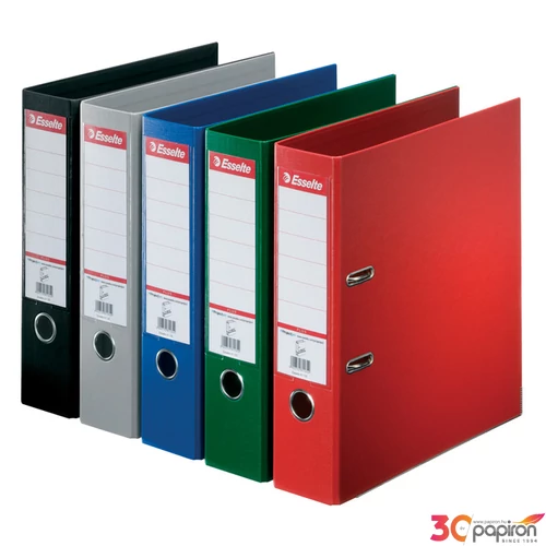 Iratrendező Esselte STANDARD PLUS VIVIDA A4 80mm élvédős fekete Esselte