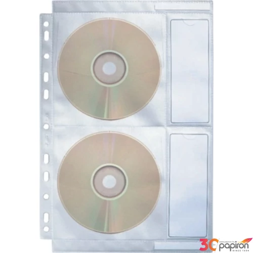 CD tartó tasak Esselte lefűzhető A4 Esselte 10db rendelési egység ár 1csom/