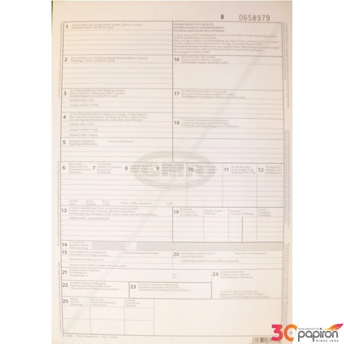 Ny CMR 4pl E 10/4 fuverlevél Fuvarlevél