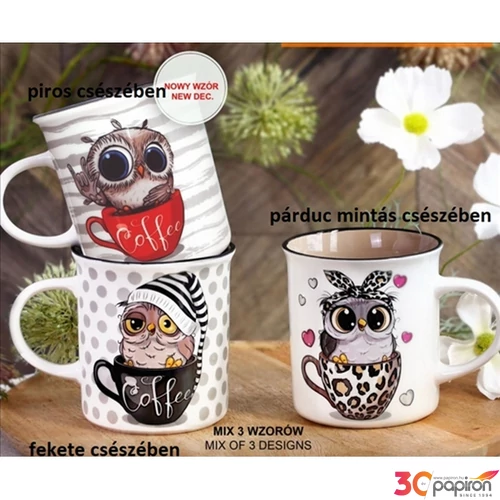 Bögre porcelán Deco Sowa 3,3dl Deco Sowa dobozban