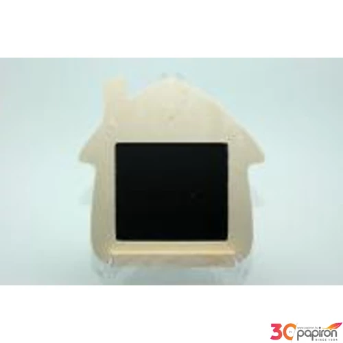 Üzenőtábla fa Dekorálható házikó formájú 15x15x2, 2cm