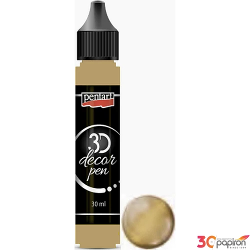 3D dekortoll Pentart 30ml arany