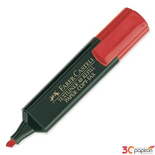 Faber-Castell szövegkiemelő Textliner 1548 paper/copy/fax piros Highlighter 154821