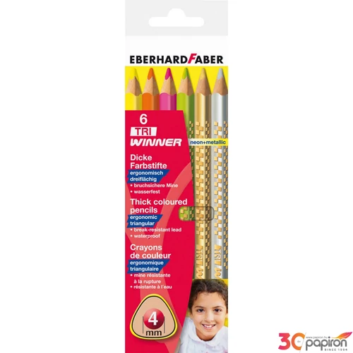 Eberhard Faber Színes ceruza 6db Tri Winner E518306