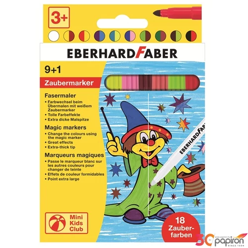 Eberhard Faber filckészlet 9+1db színátírós Eberhard Faber filctoll E551010