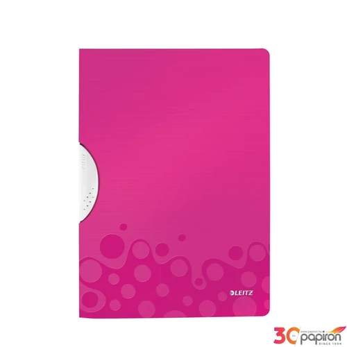 Gyorsfűzős dosszié Leitz WOW Colorclip, rózsaszín Leitz