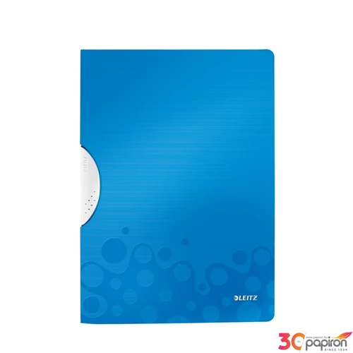 Gyorsfűzős dosszié Leitz WOW Colorclip, kék Leitz