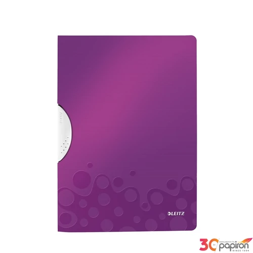 Gyorsfűzős dosszié Leitz WOW Colorclip, lila Leitz