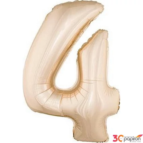 Paty lufi fólia '4' 40inch 102cm , Rosegold XL number balloon Fólia Léggömb+hélium