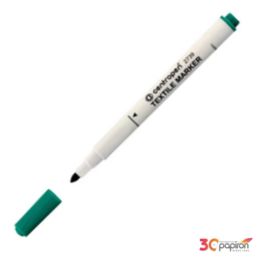 Textilmarker Centropen v.zöld 2739/9218 zöld textilfilc marker, filctoll