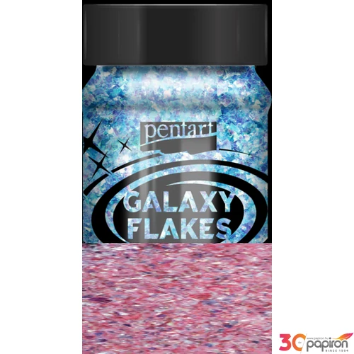 Dekor pelyhek 15g Galaxy Flakes Eris pink