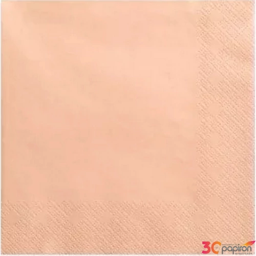 Szalvéta PartyDeco 3rétegű papír, 33x33cm Salmon (20lap/csomag) parti szalvéta