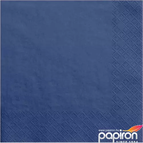 Party Szalvéta PartyDeco 3rétegű papír, 33x33cm Navy Blue (20lap/csomag) parti szalvéta