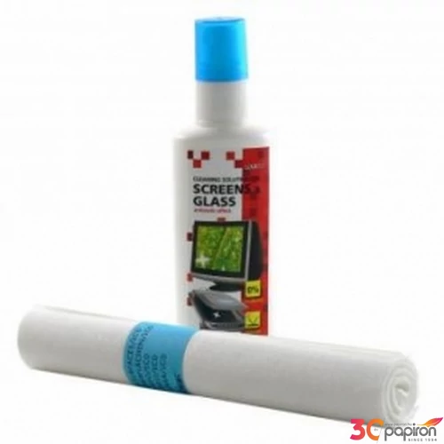 Monitor tisztító szett LogoClean spray + 12 db kendo