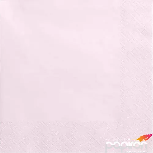Party Szalvéta PartyDeco 3rétegű papír, 33x33cm Light Powder Pink (20lap/csomag) parti szalvéta