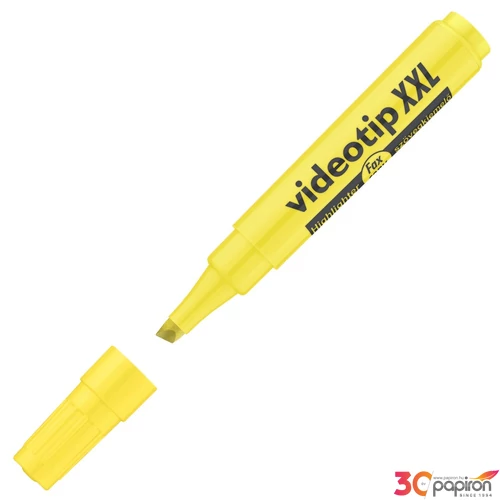 Szövegkiemelő ICO VideotipxXL sárga 1-4mm vágott hegyű iskolaszer- tanszer- irodaszer