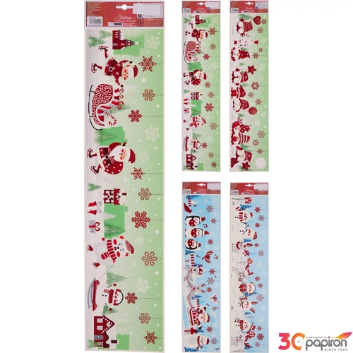 Matrica karácsonyi Glitteres 4féle KPM25