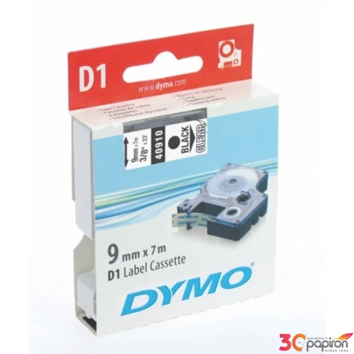 Feliratozó szalag Dymo 9/7m Feliratozógéphez szalagok víztiszta feke 40910/ S0720670