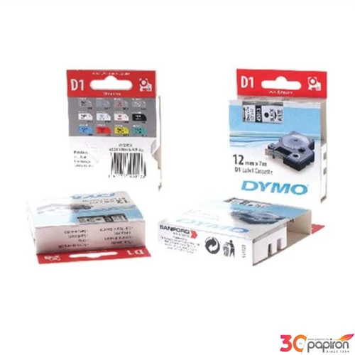 Feliratozó szalag Dymo 12/7m DYMO S0720500 víztiszta-fekete Feliratozógéphez szalagok