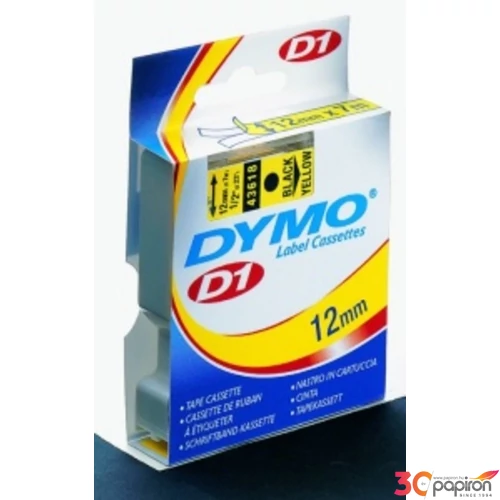 Feliratozó szalag Dymo 12/7m DYMO 45015/S0720550 fehér-piros Feliratozógéphez szalagok