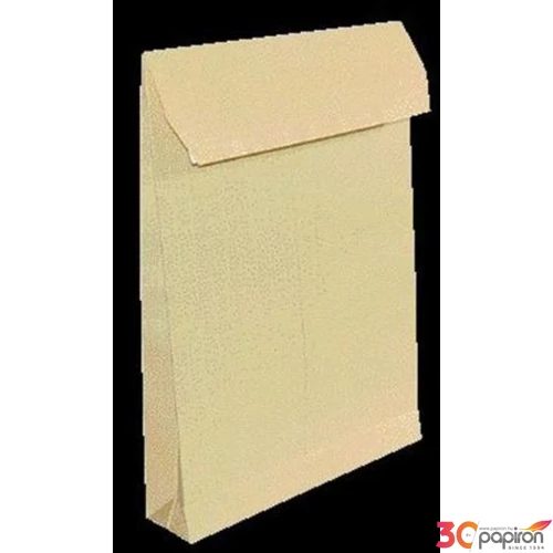 Boríték 1 TB/4 szilikonos 4cm redőstalpas barna kraft 4cm IBI17
