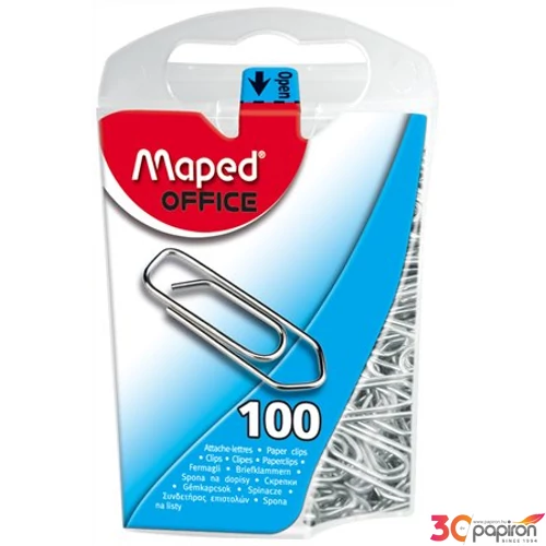 Gémkapocs 25mm Maped galvanizált fém, 40lap 100db/doboz Irodai kiegészítők MAPED 320011