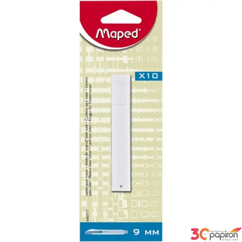 Univerzális kés penge 9mm MAPED 10db-os Csomagolás, tárolás MAPED 640717