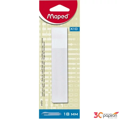 Univerzális kés penge 18mm MAPED 10db-os Csomagolás, tárolás MAPED 640721