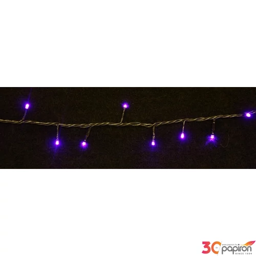 Égősor fényfűzér 100 led LILA 6M karácsonyi Égősor 