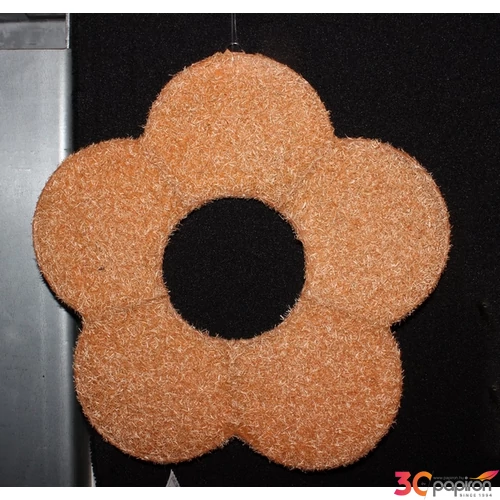 Tavaszi selyem Dekor narancs virágfej 25cm