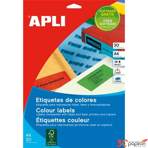 Univerzális etikett Apli 105x148mm (80dbcsomag) LCA12991