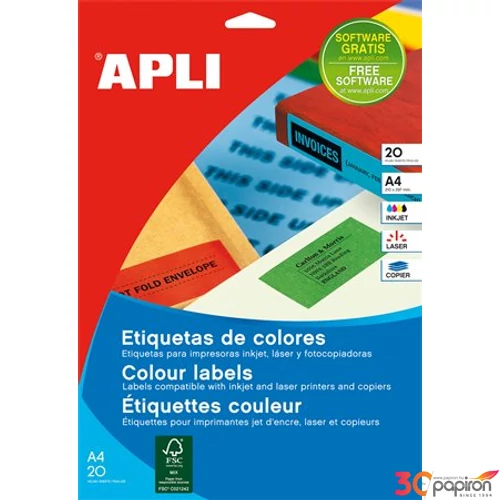 Univerzális etikett Apli 105x148mm (80dbcsomag) LCA12994