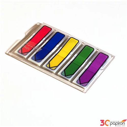 Jelölőcímke 3M/Post-it Index 5x20lap 119x432mm nyíl vegyes LPJ684ARR0