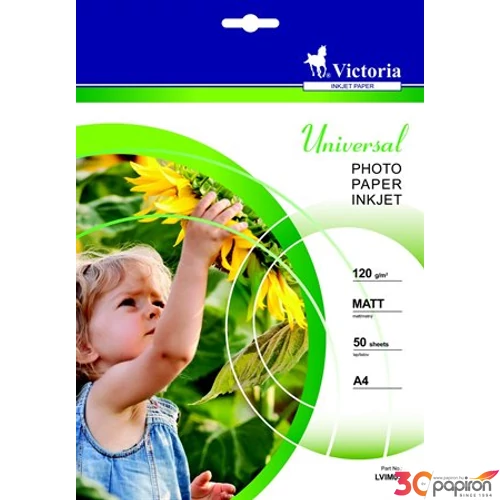 Fotópapír A4 120gr Victoria Universal 120g, matt 50lap/cs.