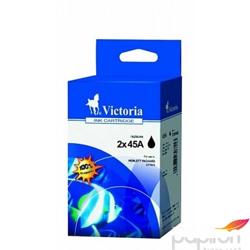 Tintapatron mult. VH45EC fekete 2X42ml Victoria