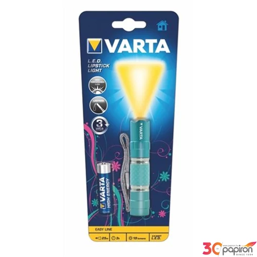 Elemlámpa 1 LEDes 1xAA rúzs forma VARTA