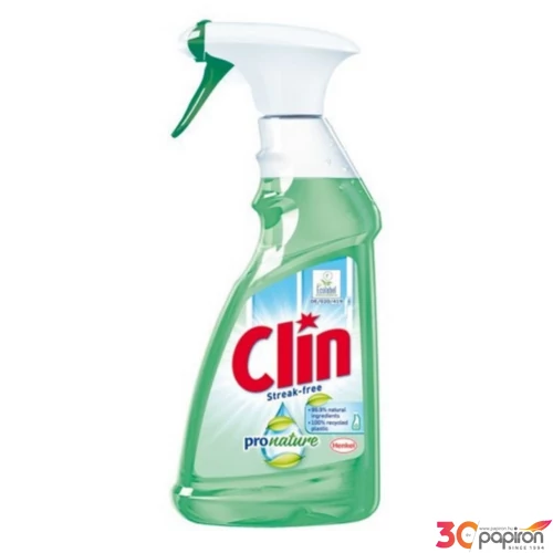 Ablaktisztító Clin 500ml pumpás szórófejes Po Nature Bio "10db/karton;140db/sor;840db/raklap"