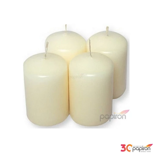 Adventi gyertya matt ekrü pasztel Krém 4x4x6cm darabos! a termék ára 1db-ra értendő!