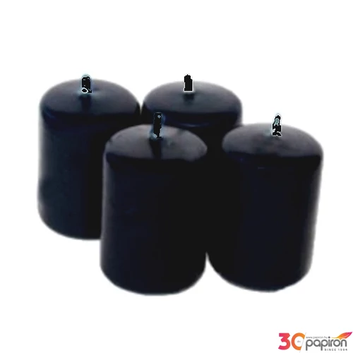 Adventi gyertya matt fekete Fekete 4x4x6cm darabos! a termék ára 1db-ra értendő!