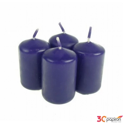 Adventi gyertya matt intenzív Kék 4x4x6cm darabos! a termék ára 1db-ra értendő!