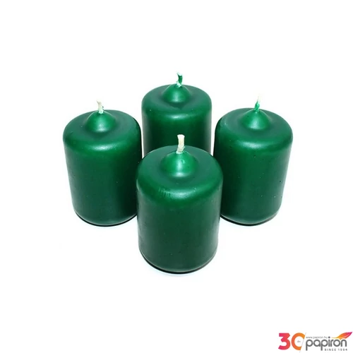 Adventi gyertya matt intenzív S.Zöld 4x4x6cm darabos! a termék ára 1db-ra értendő!