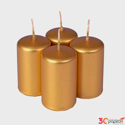 Adventi gyertya metál arany intenzív Arany 4x4x6cm darabos! a termék ára 1db-ra értendő!