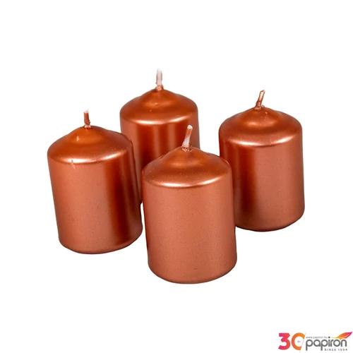 Adventi gyertya metál intenzív Bronz 4x4x6cm darabos! a termék ára 1db-ra értendő!