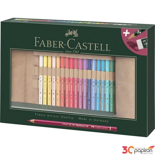 AG-Színes ceruza készlet 30db-os POLYCHROMOS tekercses tolltartóban 110030