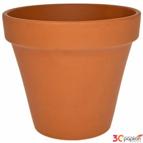 Agyag cserép 8x8cm terra virágcserép széles perem 
